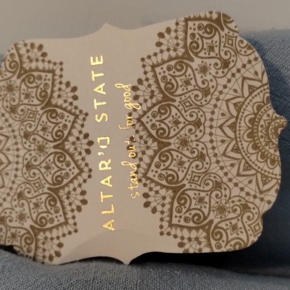 Altar'd State Women's Blazer Size Medium - NWT - Summer Blue Jacket - Picture 5 of 14